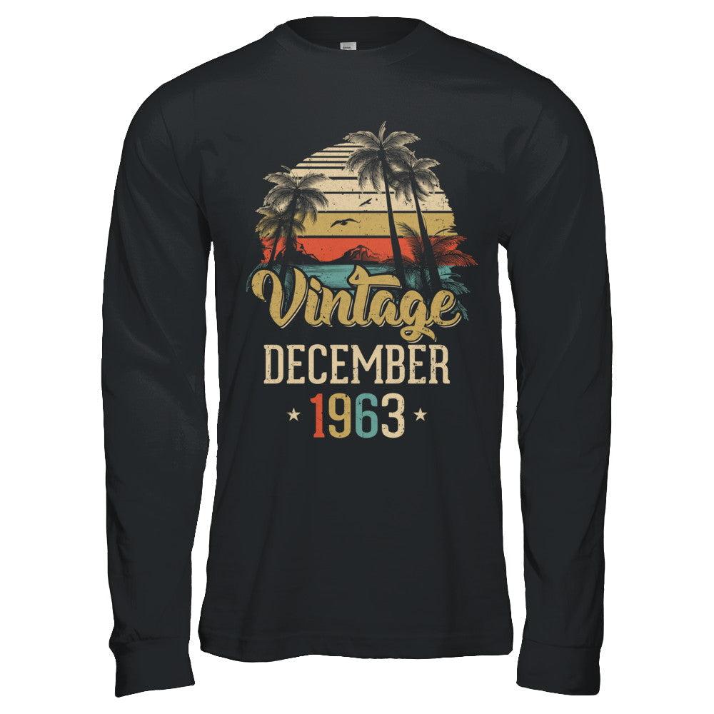 Retro Classic Vintage December 1963 59th Birthday Gift T-Shirt & Hoodie | Teecentury.com