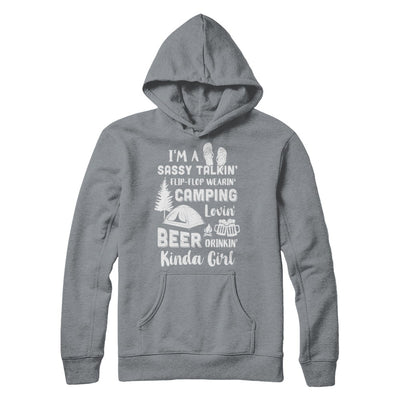 Sassy Talking Flip-Flop Camping Beer Kinda Girl T-Shirt & Hoodie | Teecentury.com