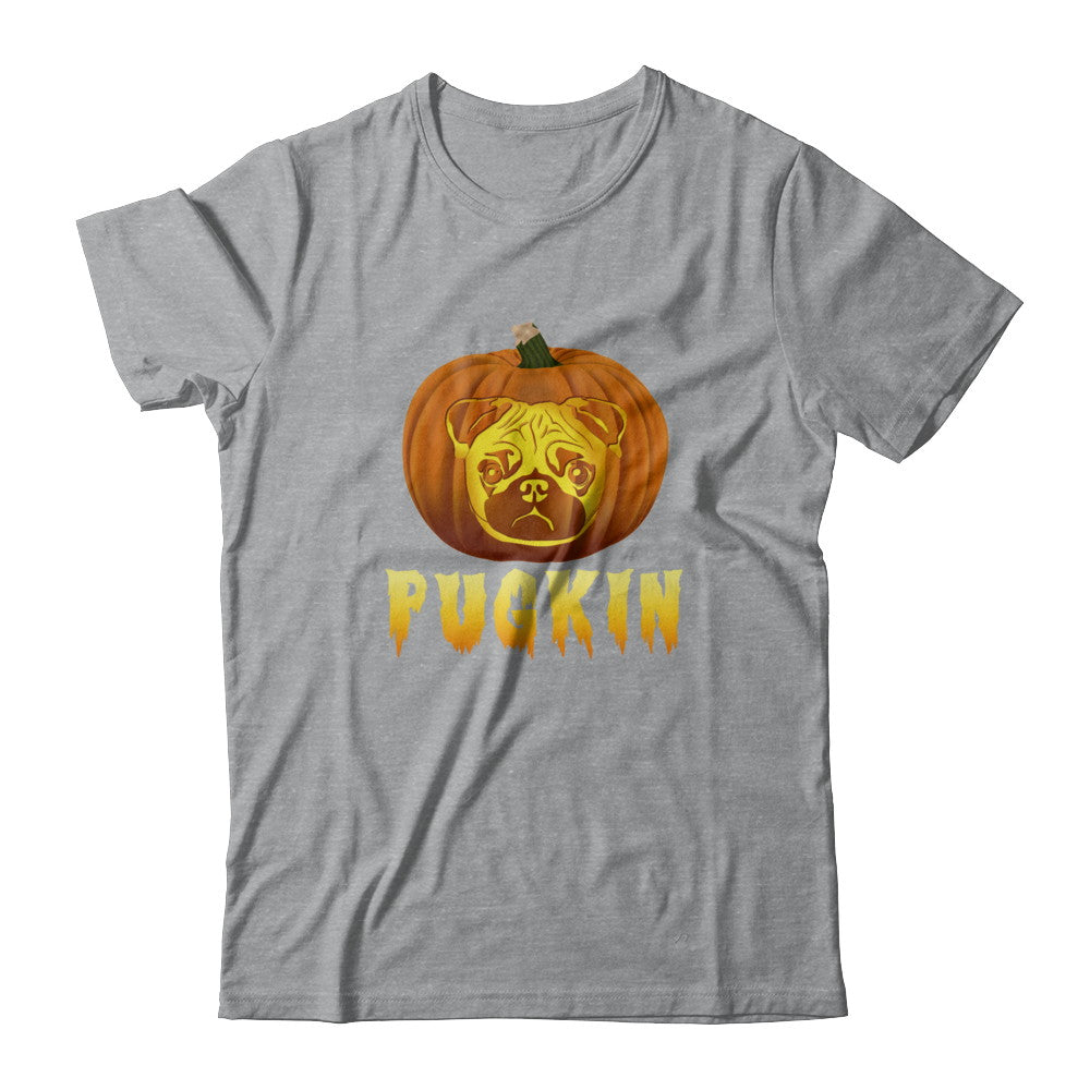 Pugkin Funny Pumpkin Pug Halloween T-Shirt & Hoodie | Teecentury.com