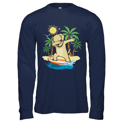 Summer Vacation Dabbing Labrador Surfing Surfboard Gift T-Shirt & Hoodie | Teecentury.com