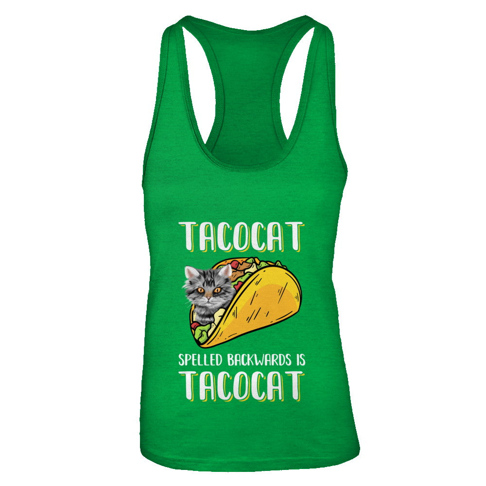 Tacocat Spelled Backwards Is Tacocat Tacos Cat T-Shirt & Tank Top | Teecentury.com