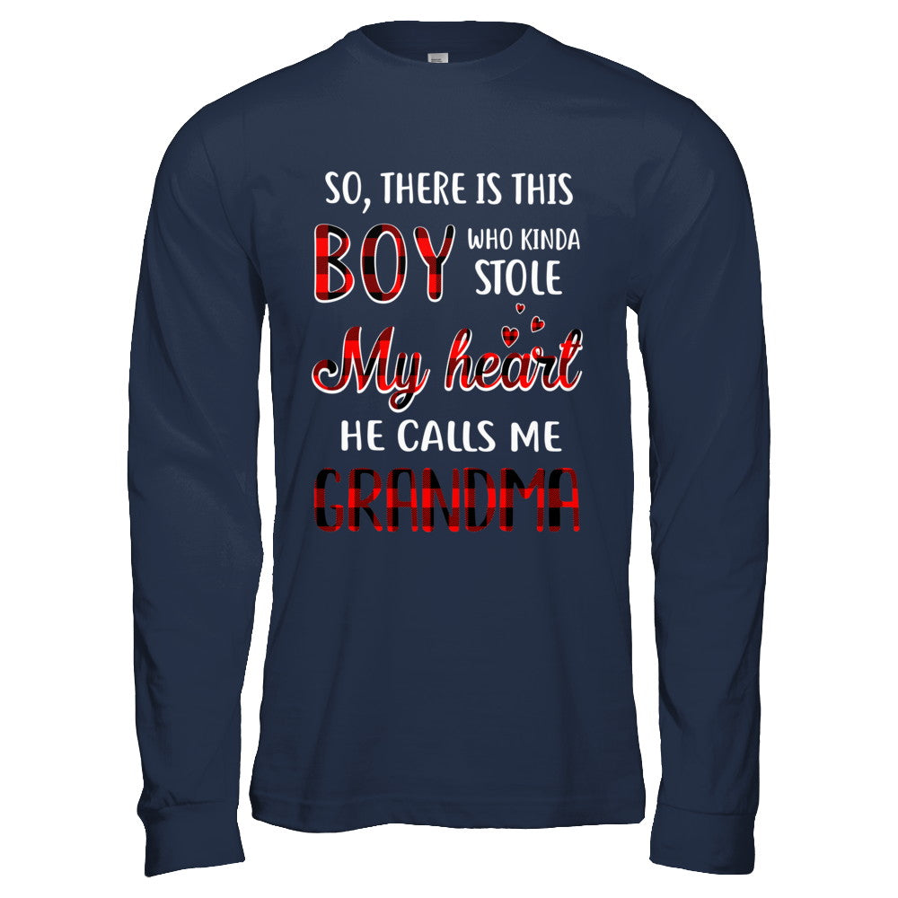 This Boy Who Kinda Stole My Heart He Calls Me Grandma T-Shirt & Hoodie | Teecentury.com