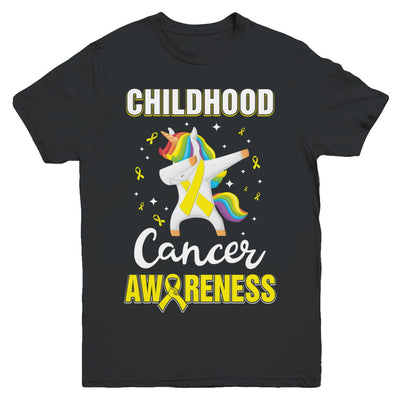 Childhood Cancer Awareness Cute Unicorn Warrior Youth Youth Shirt | Teecentury.com