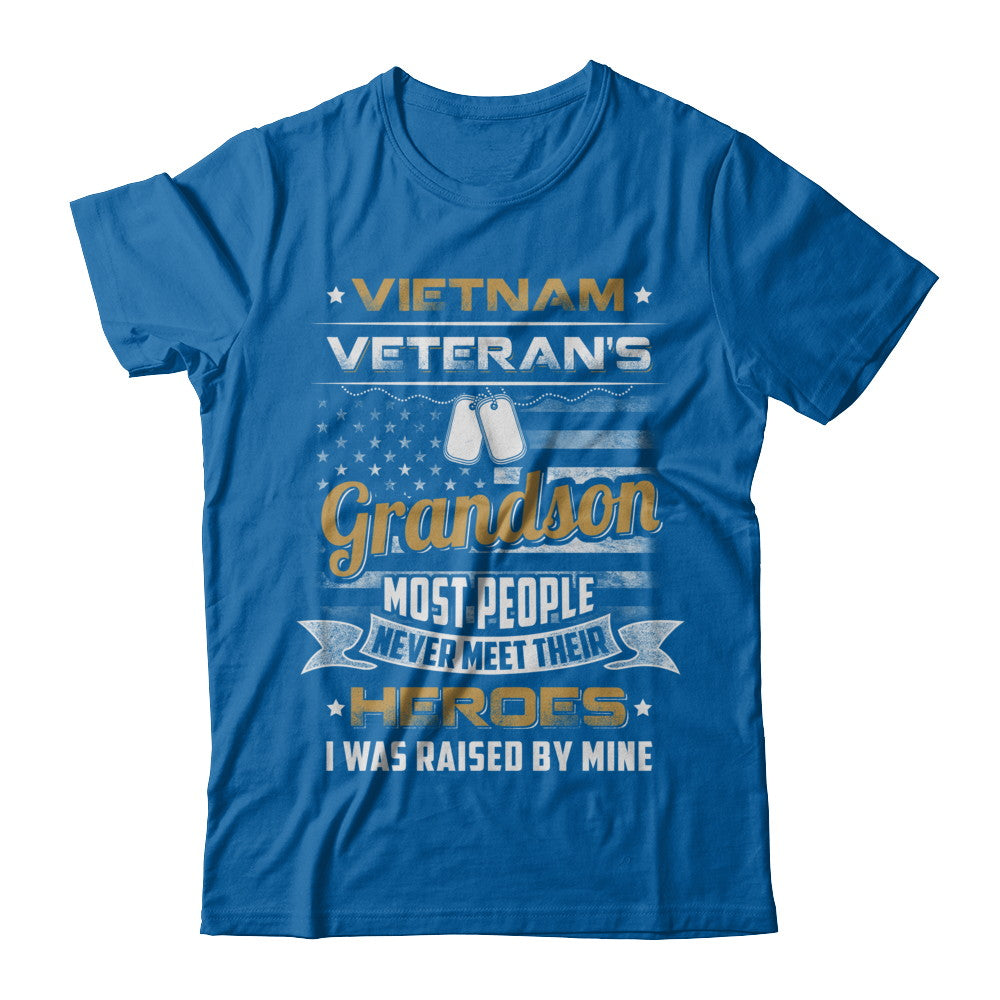 Vietnam Veteran's Grandson I Was Raised By Mine T-Shirt & Hoodie | Teecentury.com