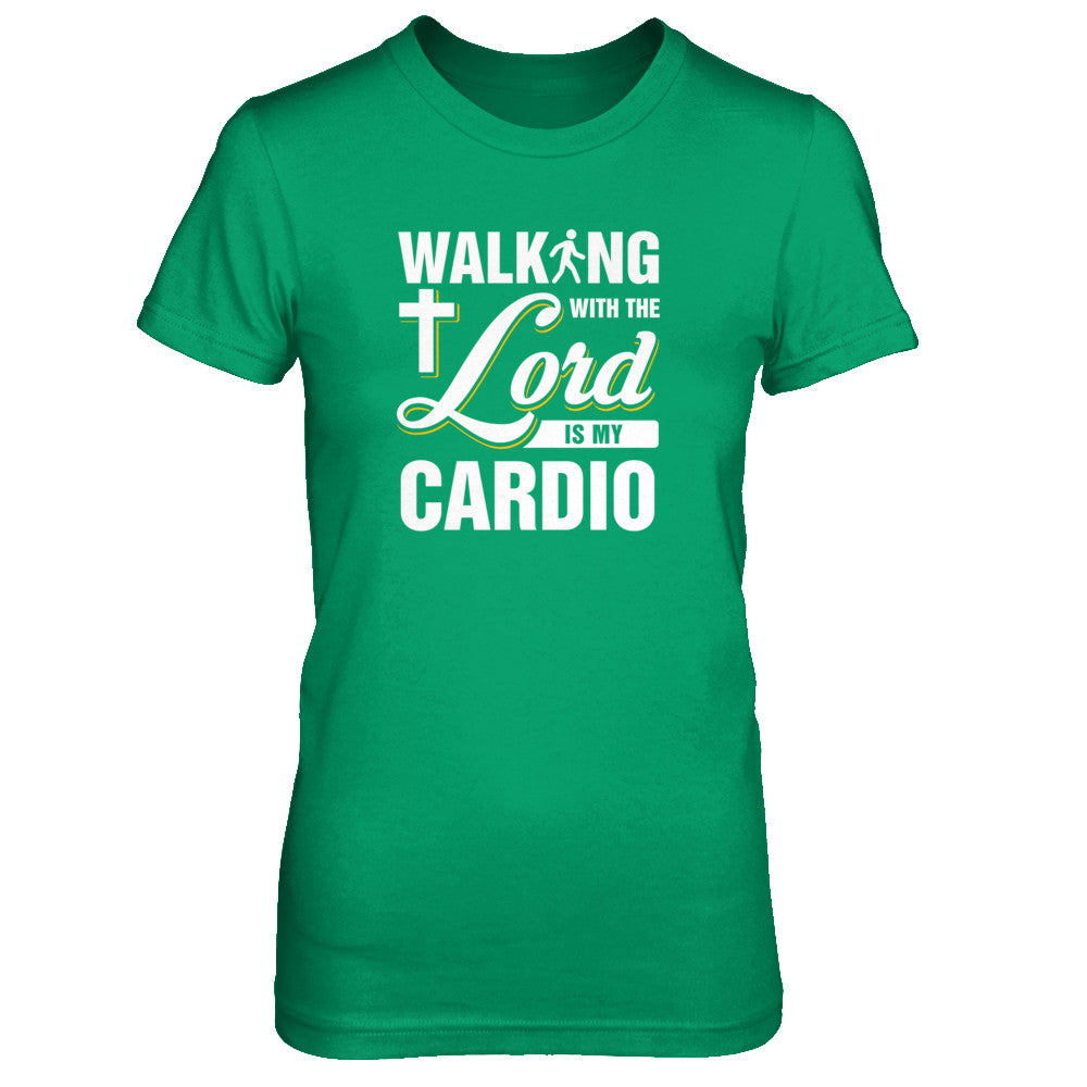 Walking With The Lord Is My Cardio T-Shirt & Tank Top | Teecentury.com