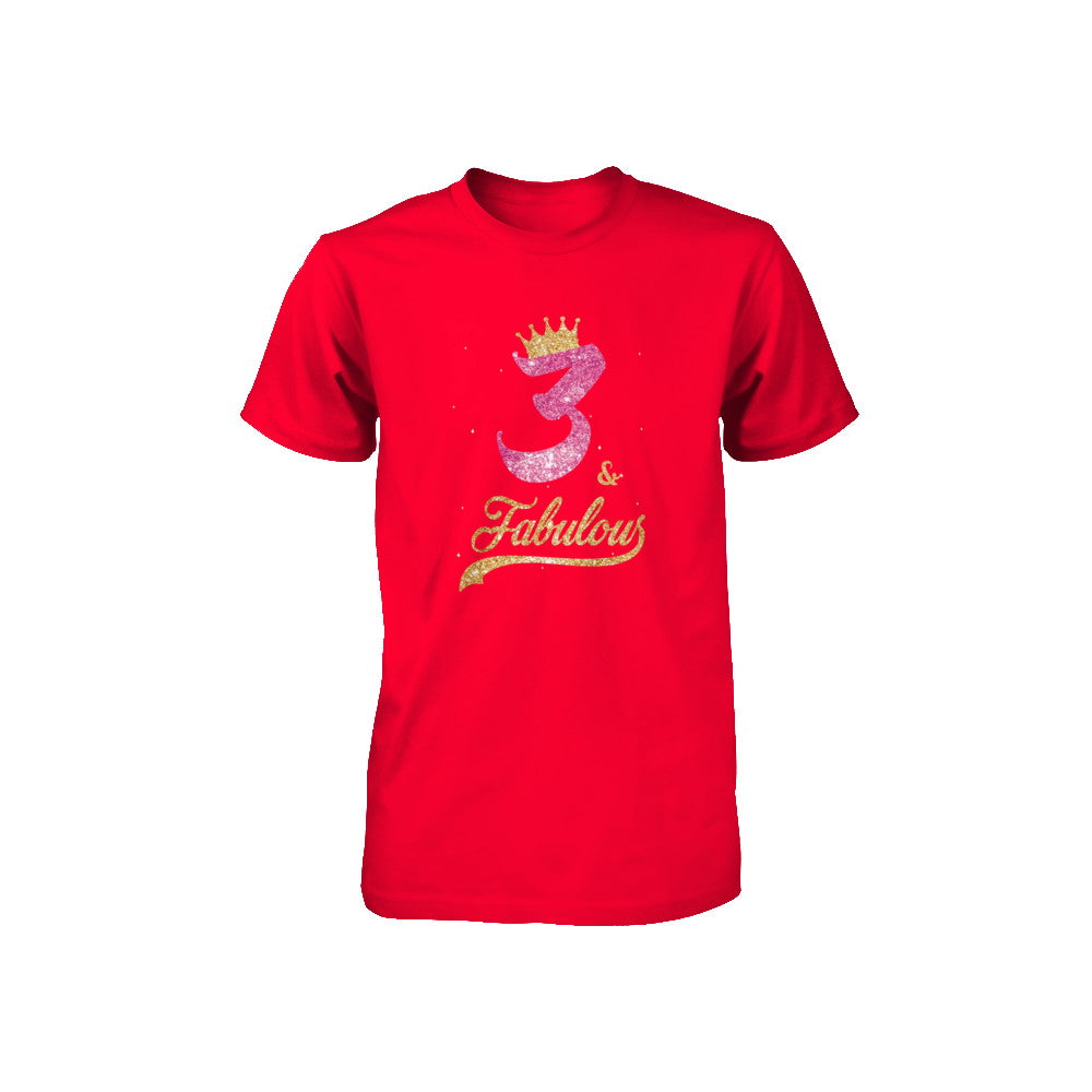 3Th And Fabulous Three Birthday Youth Youth Shirt | Teecentury.com