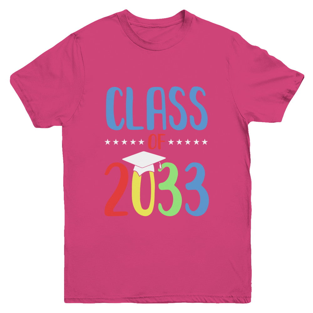 Grow With Me First Day Of School Class Of 2033 Youth Youth Shirt | Teecentury.com