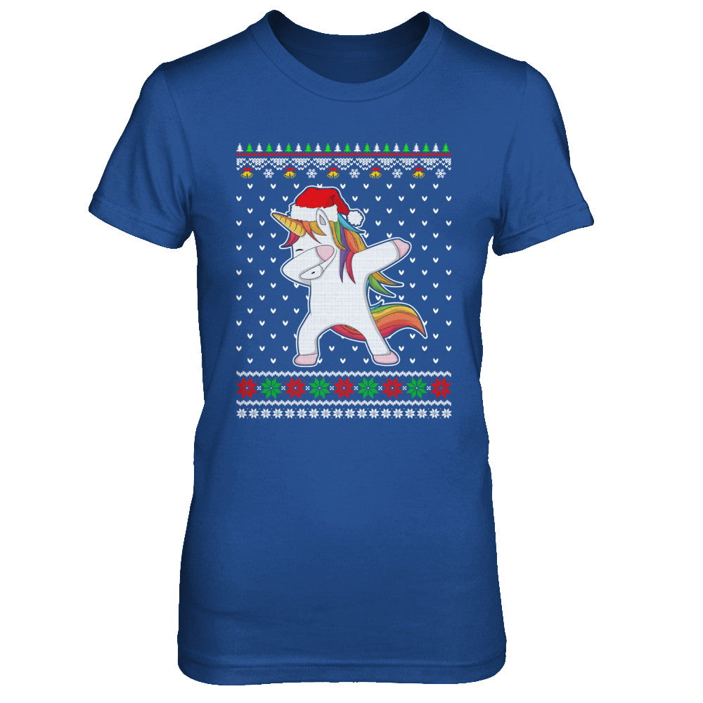 Dabbing Tangled Lights Ugly Christmas Sweater Girls T-Shirt & Sweatshirt | Teecentury.com