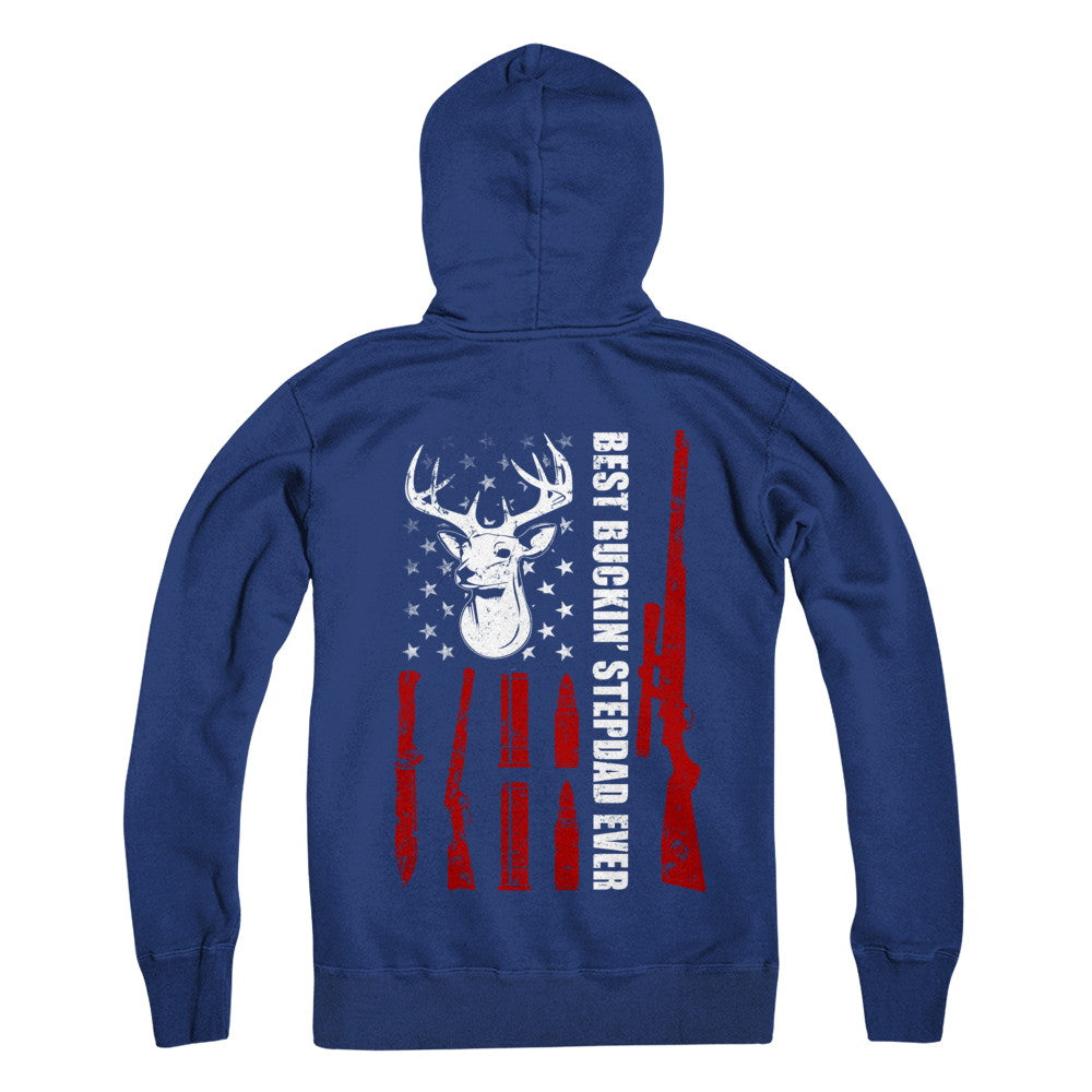 Best Buckin' Stepfather Ever Deer Hunting Stepdad Fathers Day T-Shirt & Hoodie | Teecentury.com