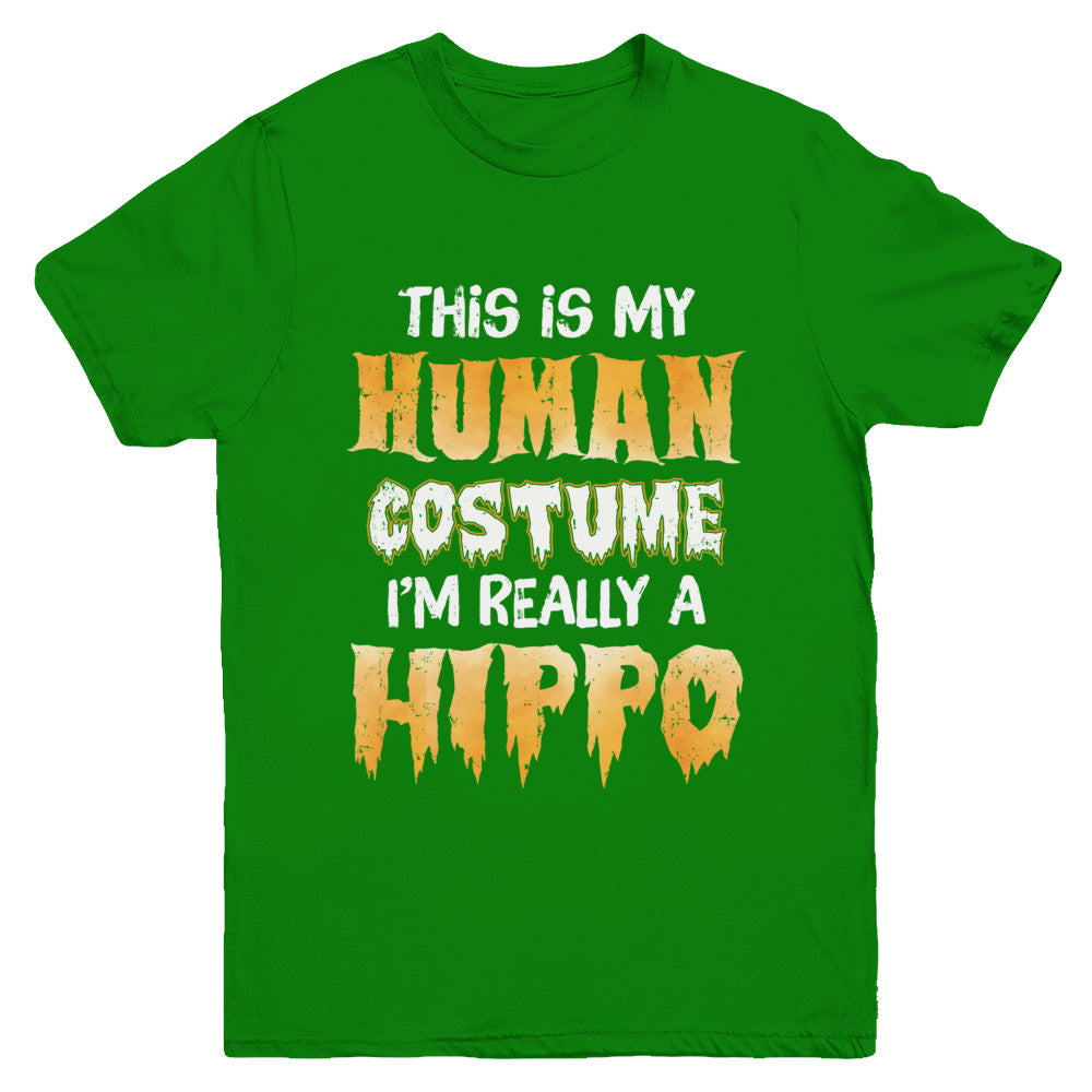 This Is My Human Costume Hippo Halloween Youth Youth Shirt | Teecentury.com