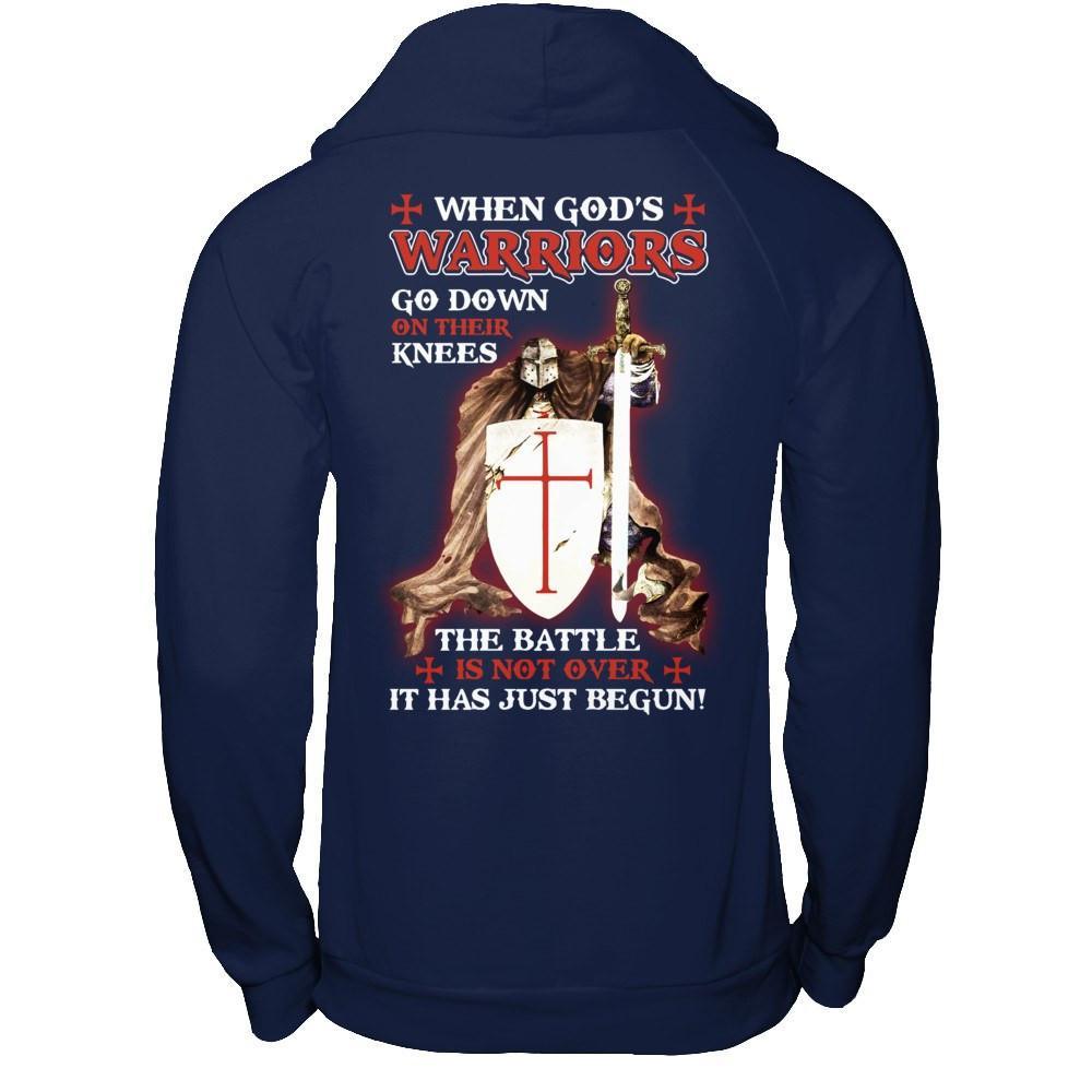 Knight Templar When God's Warriors Go Down On Their Knees T-Shirt & Hoodie | Teecentury.com