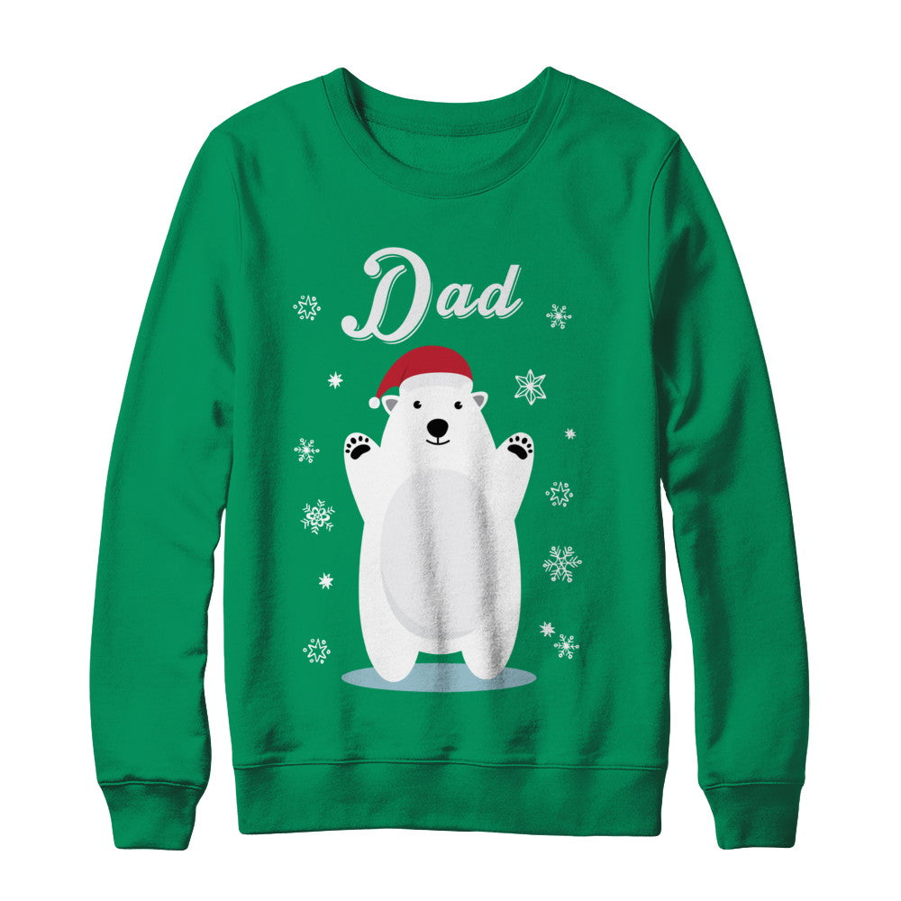 Dad Bear Christmas Santa Pajamas T-Shirt & Sweatshirt | Teecentury.com