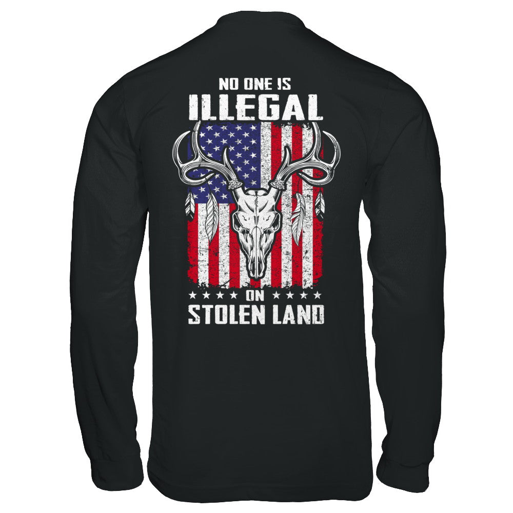 No One Is Illegal On Stolen Land Immigrants T-Shirt & Hoodie | Teecentury.com