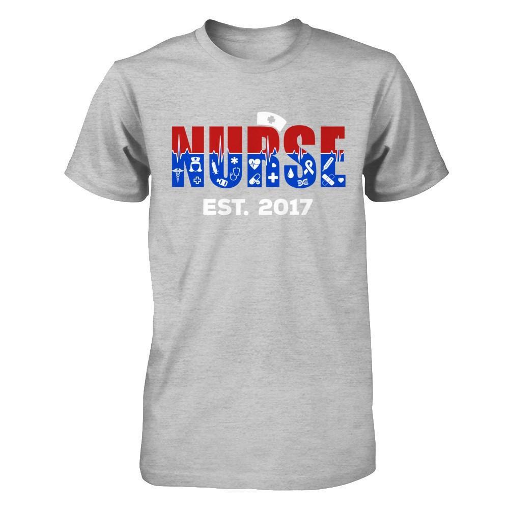 Nurses Est 2017 Graduation T-Shirt & Hoodie | Teecentury.com