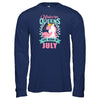 Unicorn Queens Are Born In July Birthday Gift T-Shirt & Tank Top | Teecentury.com