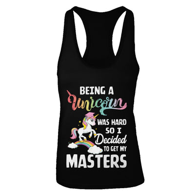 Funny Unicorn Masters Degree Graduation Graduate Gift T-Shirt & Tank Top | Teecentury.com