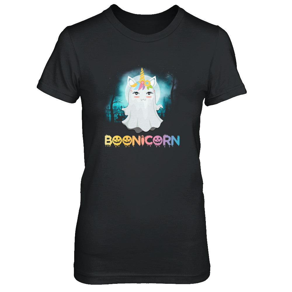Boonicorn Ghost Unicorn Halloween Girls T-Shirt & Tank Top | Teecentury.com