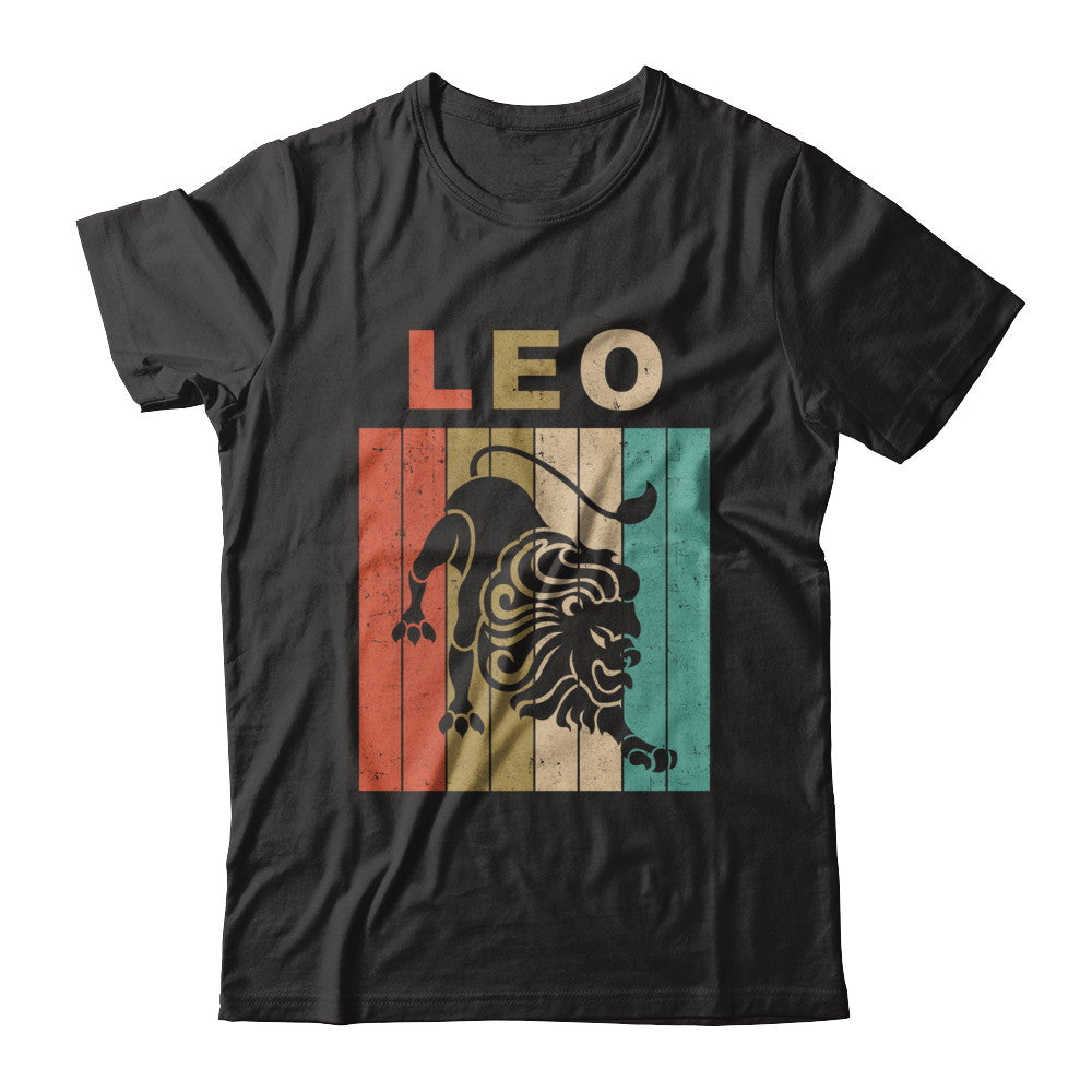 Vintage Leo Zodiac July August Birthday Gift T-Shirt & Hoodie | Teecentury.com