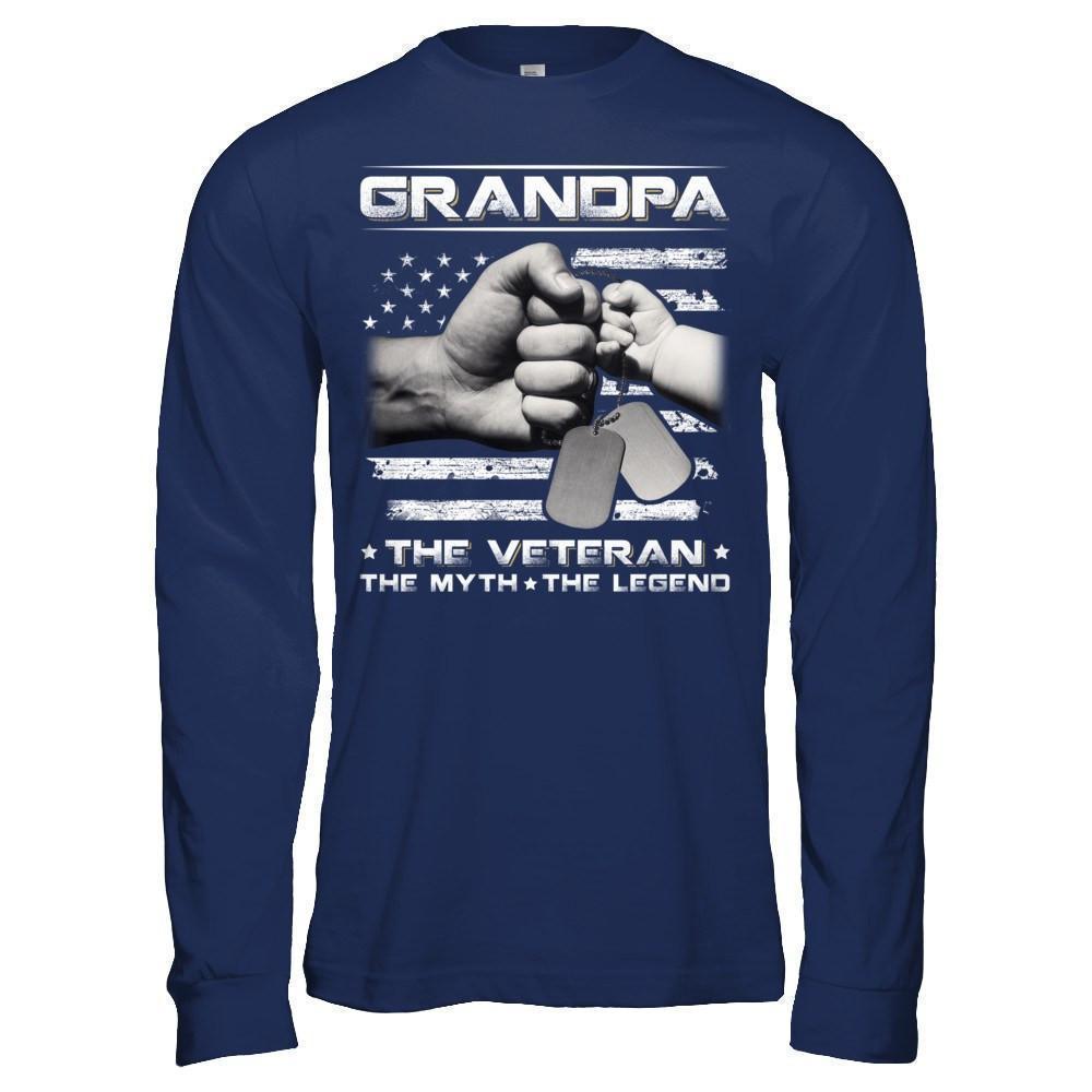 Grandpa The Veteran The Myth The Legend T-Shirt & Hoodie | Teecentury.com