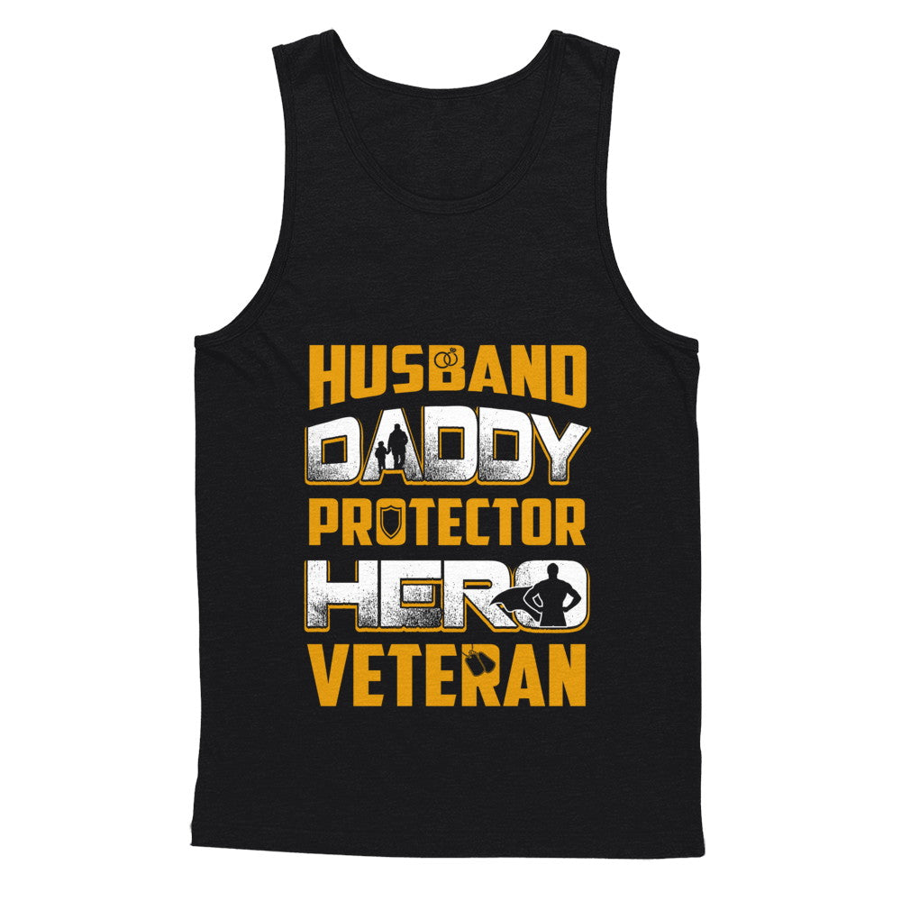 Husband Daddy Protector Hero Veteran T-Shirt & Hoodie | Teecentury.com