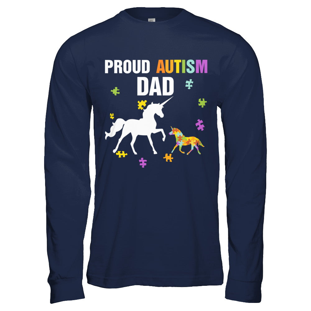 Proud Autism Dad Unicorn Autism Awareness T-Shirt & Hoodie | Teecentury.com