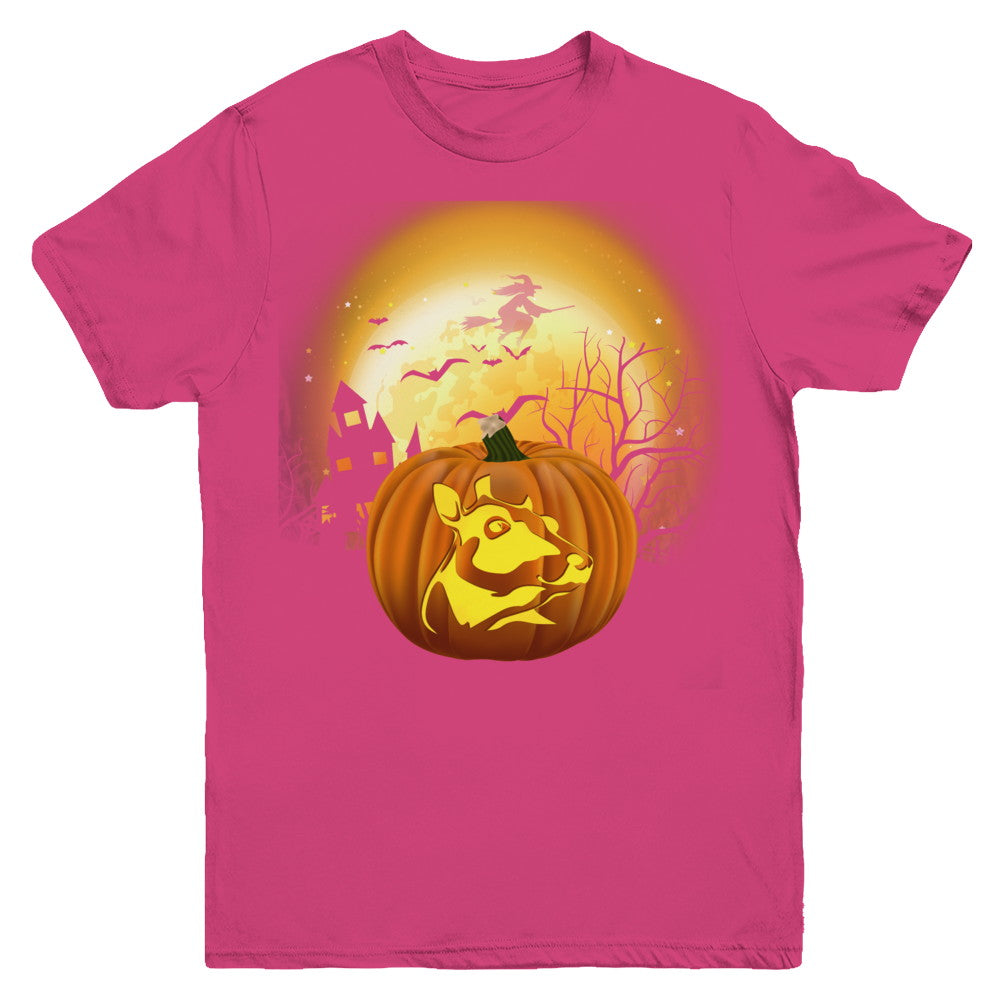 Pumpkin Cow Halloween Human Costume Youth Youth Shirt | Teecentury.com