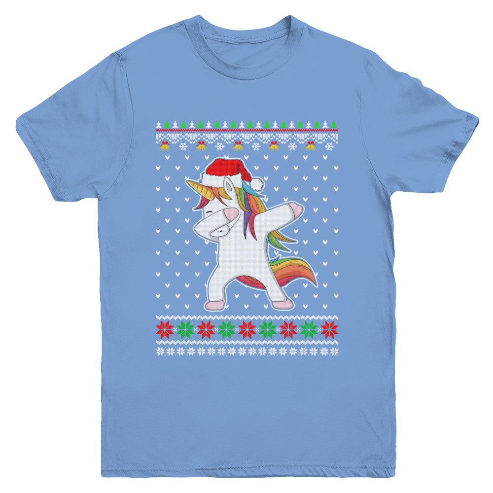 Dabbing Tangled Lights Ugly Christmas Sweater Girls Youth Youth Shirt | Teecentury.com