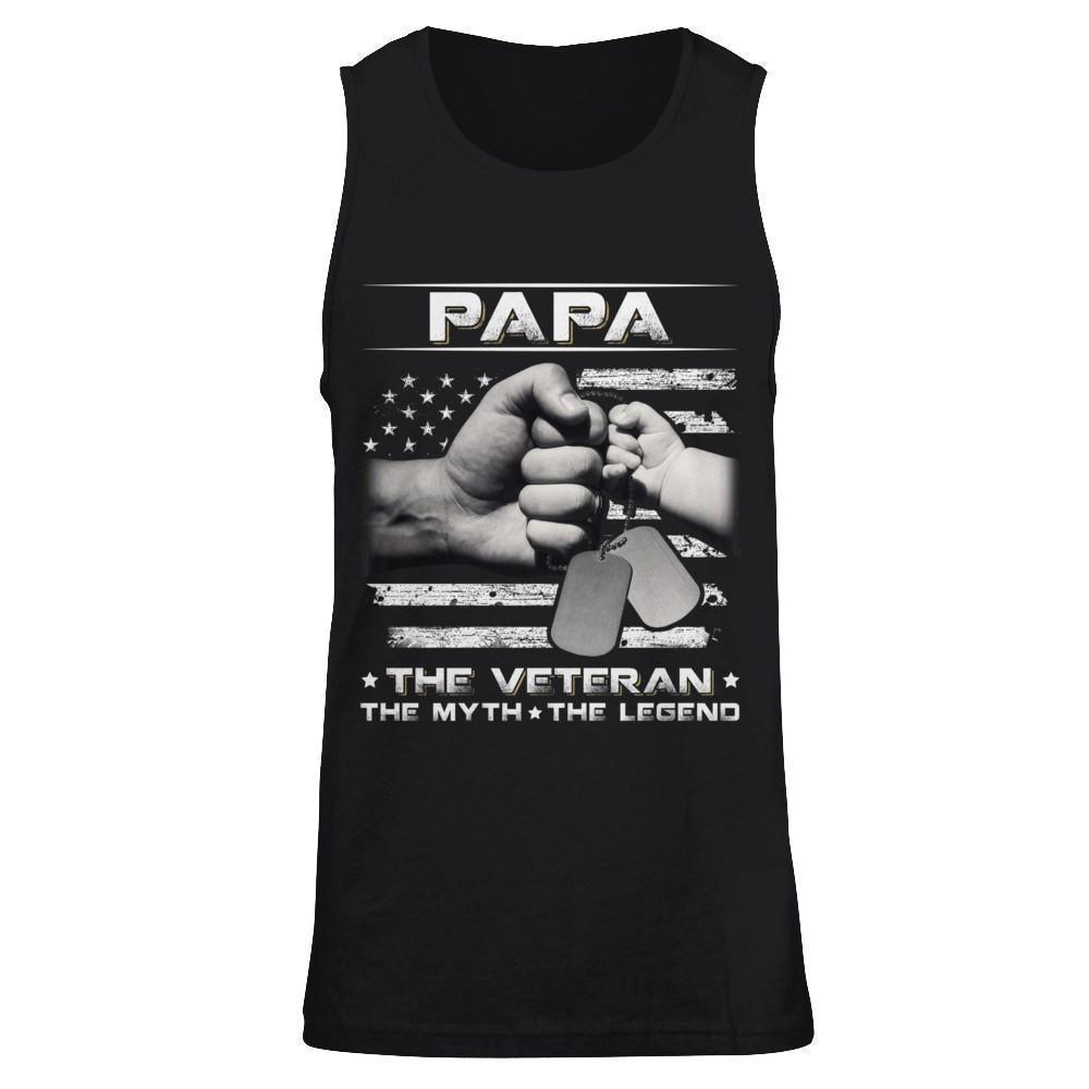 Papa The Veteran The Myth The Legend T-Shirt & Hoodie | Teecentury.com