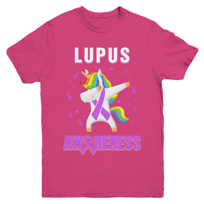 Inspirational Lupus Awareness Unicorn Support Youth Youth Shirt | Teecentury.com