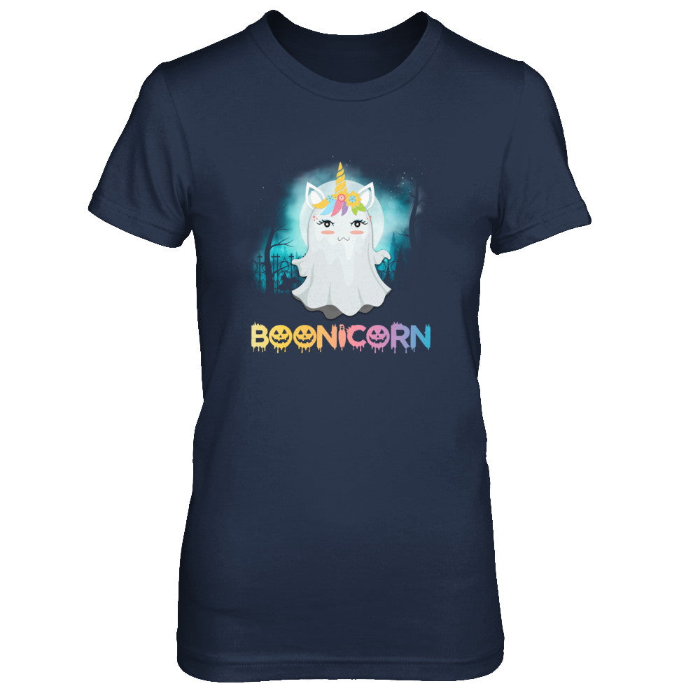 Boonicorn Ghost Unicorn Halloween Girls T-Shirt & Tank Top | Teecentury.com