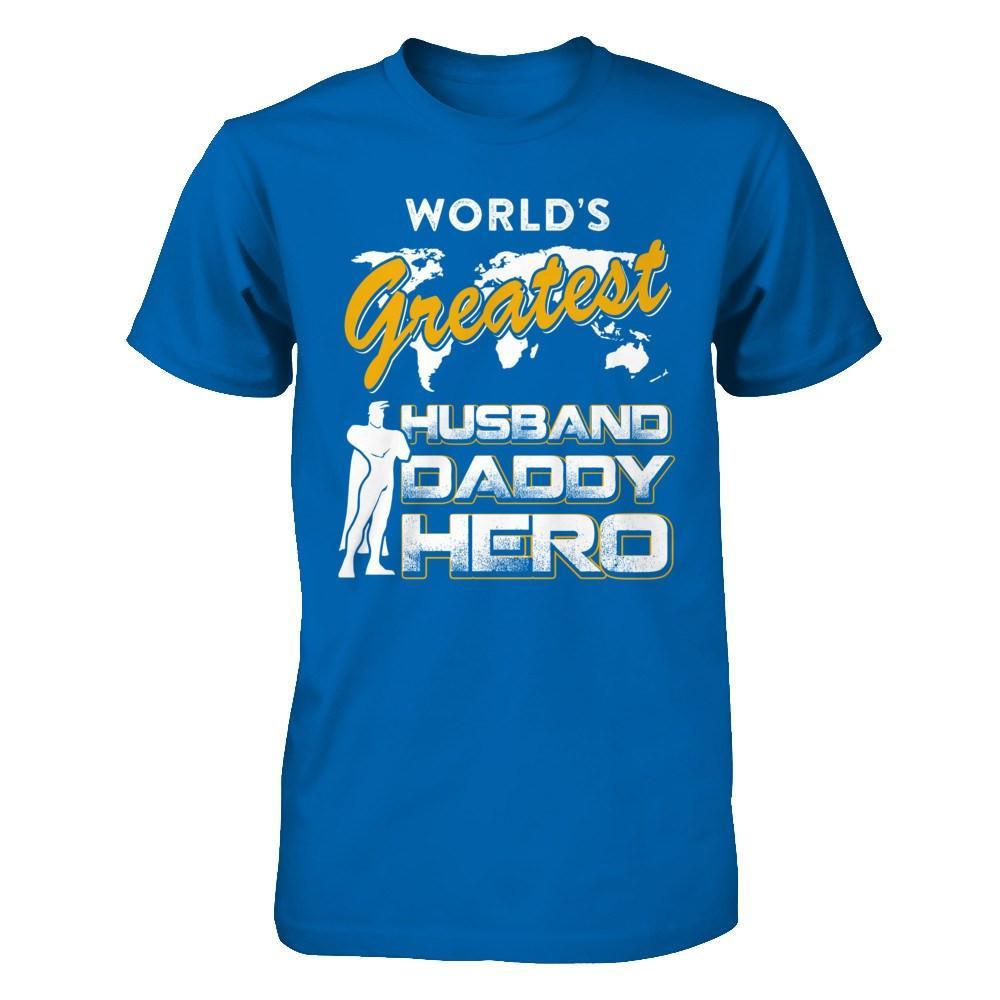 World's Greatest Husband Daddy Hero T-Shirt & Hoodie | Teecentury.com