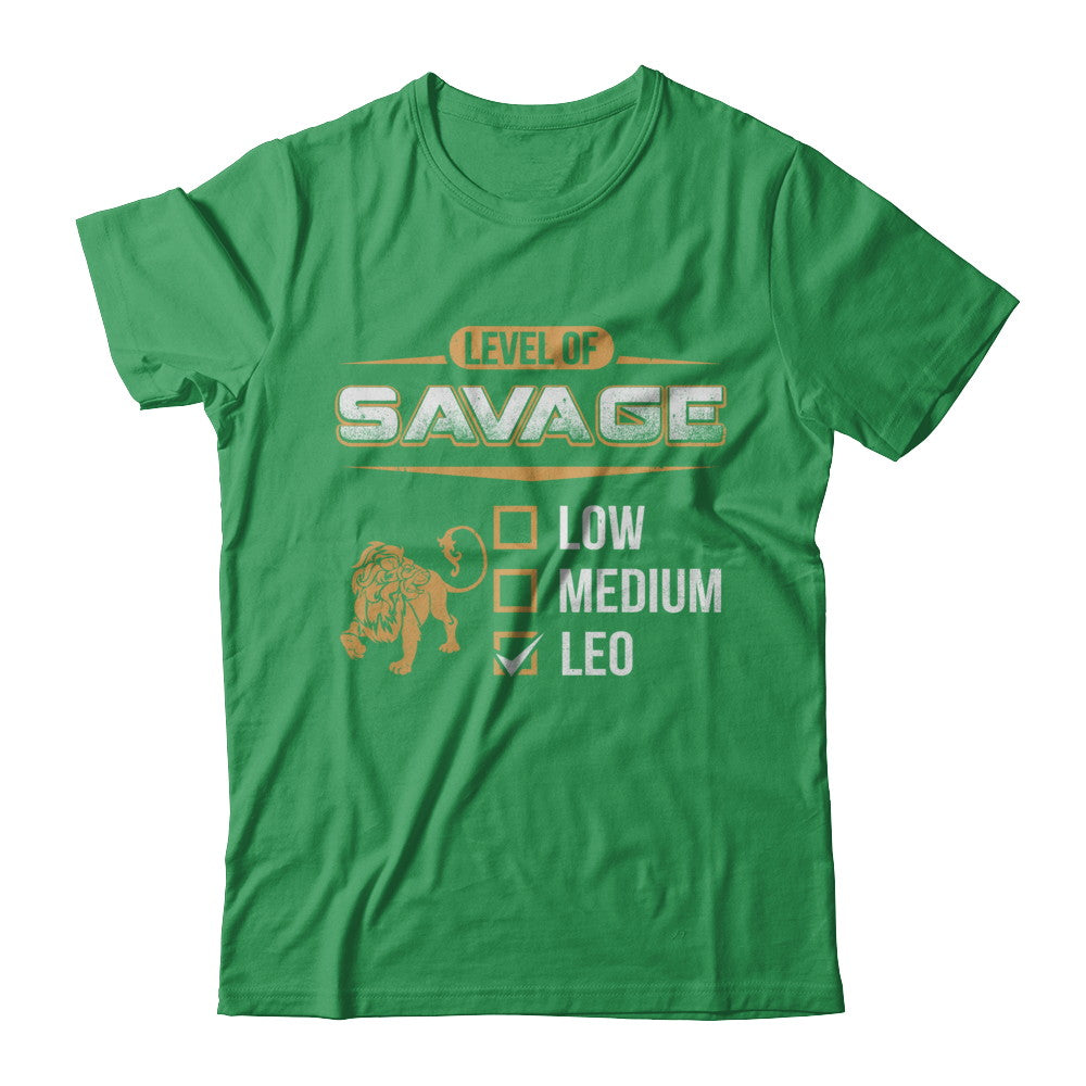 Level Of Savage Leo T-Shirt & Hoodie | Teecentury.com