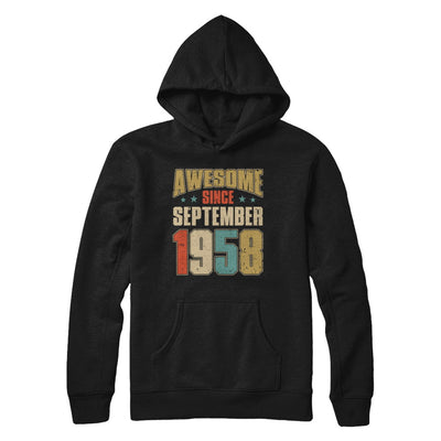 Vintage Retro Awesome Since September 1958 64th Birthday T-Shirt & Hoodie | Teecentury.com