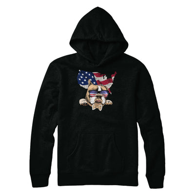 Funny Patriot Bulldog Dog 4Th Of July American Flag T-Shirt & Hoodie | Teecentury.com