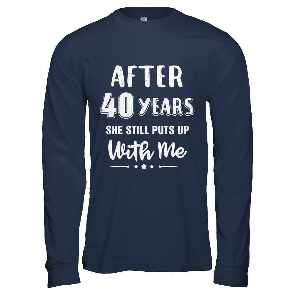40Th Wedding Anniversary Funny Husband Gift T-Shirt & Hoodie | Teecentury.com