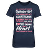 And God Said Let There Be September Girl Ears Arms Love Heart T-Shirt & Hoodie | Teecentury.com