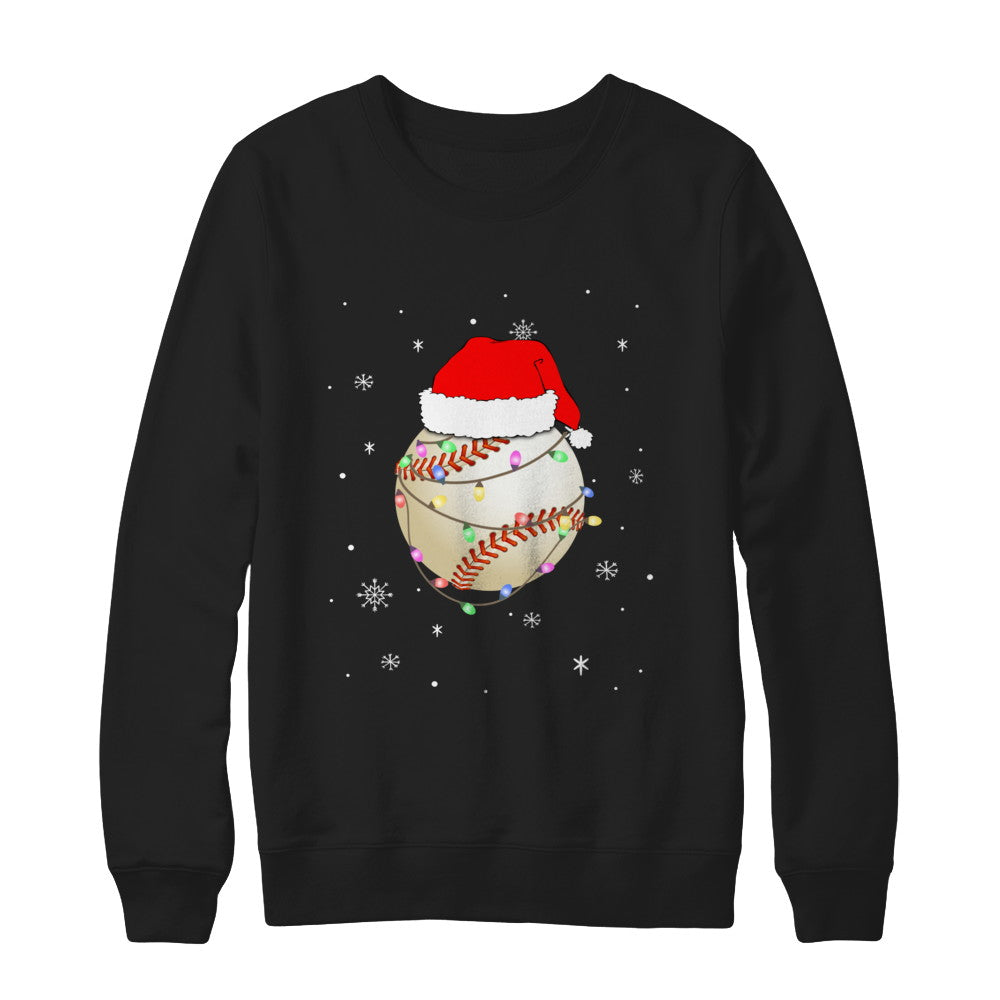 Santa Hat Baseball Christmas Gifts T-Shirt & Sweatshirt | Teecentury.com