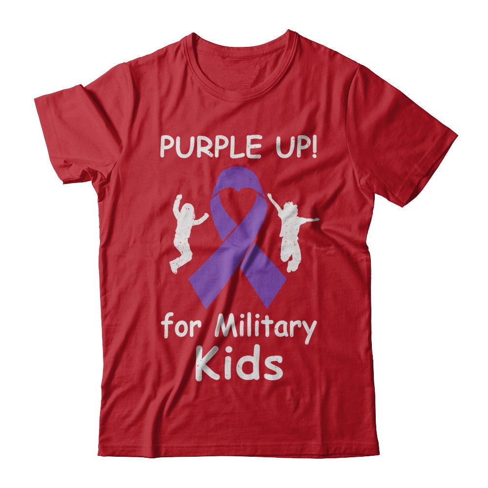 Purple Up For Month Of The Military Kids T-Shirt & Hoodie | Teecentury.com