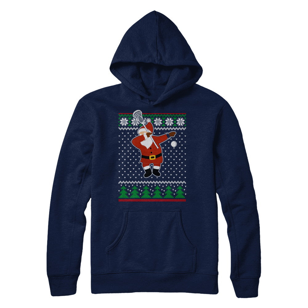 Dabbing Santa Lacrosse Ugly Sweater Christmas Shirt Sweatshirt