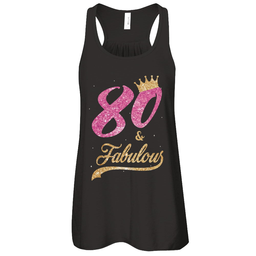 80 And Fabulous 1942 80th Birthday Gift T-Shirt & Tank Top | Teecentury.com
