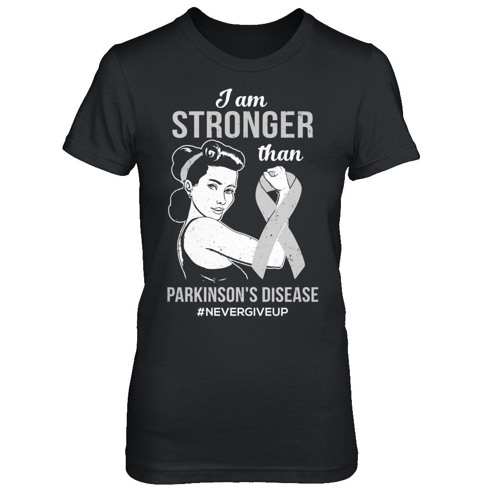 I Am Stronger Than Parkinson's Disease Awareness Support T-Shirt & Hoodie | Teecentury.com