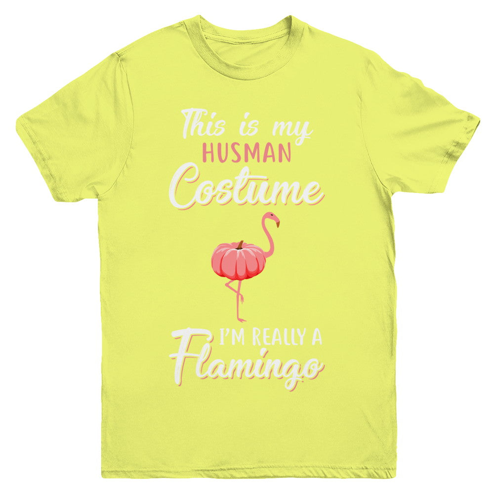 This Is My Human Costume I'm Really A Flamingo Halloween Youth Youth Shirt | Teecentury.com