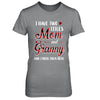 Red Plaid I Have Two Titles Mom And Granny T-Shirt & Hoodie | Teecentury.com
