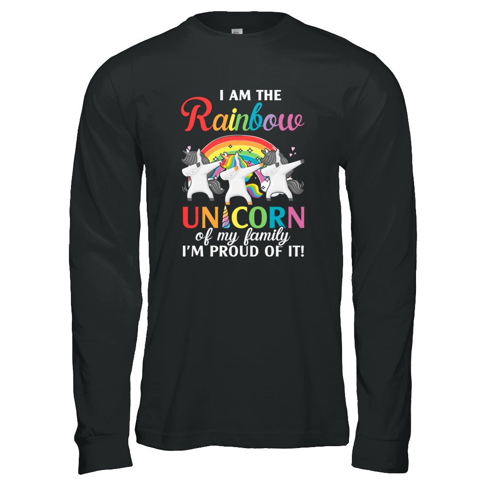 I Am The Rainbow Unicorn Of My Family Lesbian LGBT T-Shirt & Tank Top | Teecentury.com