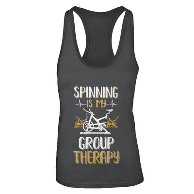 Fitness Gym Mom Spinning Is My Group Therapy T-Shirt & Tank Top | Teecentury.com