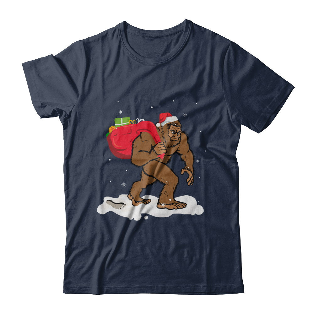 Bigfoot Santa Christmas Boys Men Sasquatch Xmas Gift T-Shirt & Sweatshirt | Teecentury.com