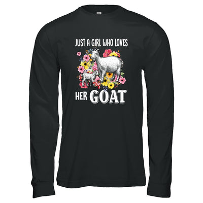 Just A Girl Who Loves Her Goat T-Shirt & Tank Top | Teecentury.com