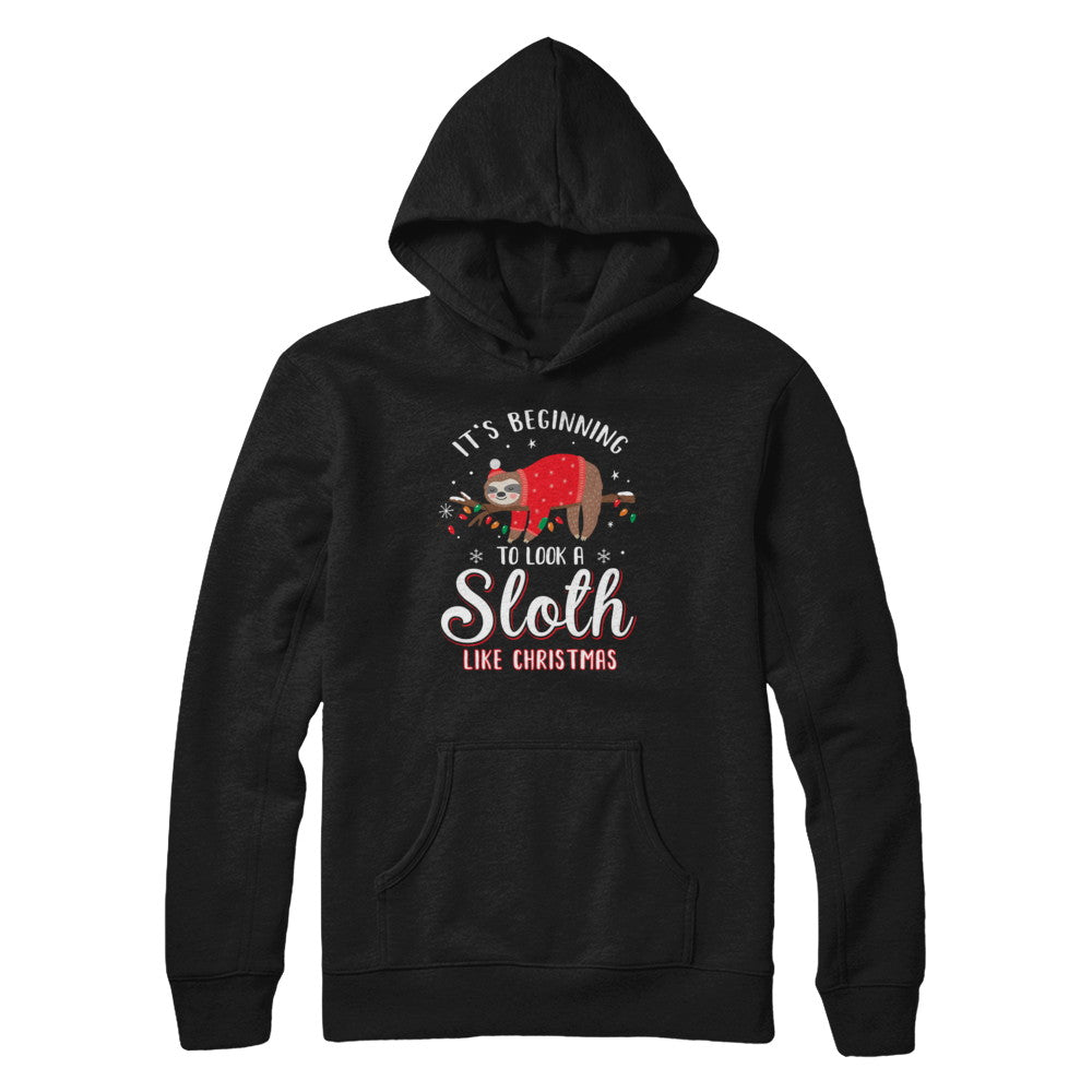 It's Beginning To Look A Sloth Like Christmas Gifts T-Shirt & Sweatshirt | Teecentury.com