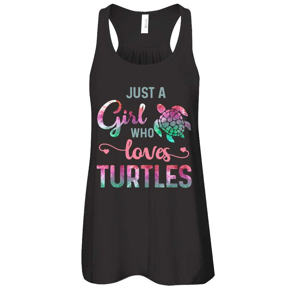 Just A Girl Who Loves Turtles Turtle Lover T-Shirt & Tank Top | Teecentury.com