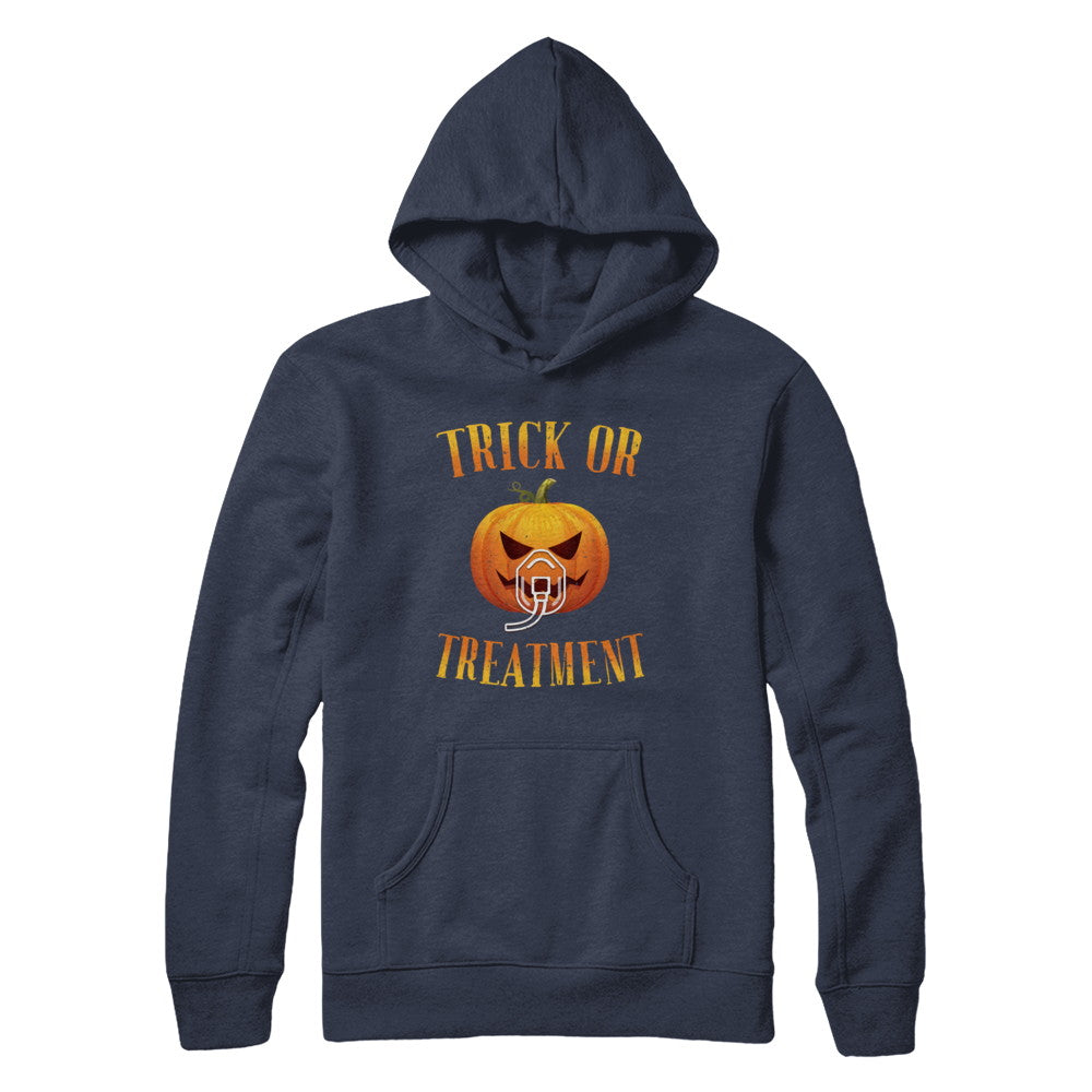 Trick Or Treatment Respiratory Therapist Nurse Halloween T-Shirt & Hoodie | Teecentury.com